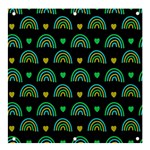 Dark Rainbow Pattern  Banner and Sign 4  x 4  Front