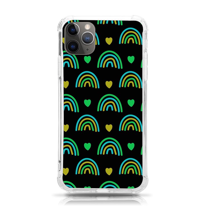 Dark Rainbow Pattern  iPhone 11 Pro Max 6.5 Inch TPU UV Print Case