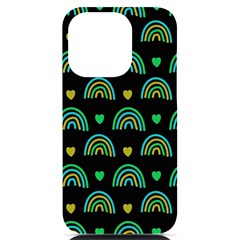 Dark Rainbow Pattern  Iphone 14 Pro Black Uv Print Pc Hardshell Case by ConteMonfrey