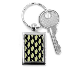 Brown Minimalist Leaves Key Chain (rectangle) by ConteMonfrey