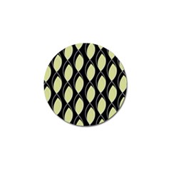 Brown Minimalist Leaves Golf Ball Marker (4 Pack) by ConteMonfrey