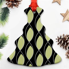 Brown Minimalist Leaves Ornament (christmas Tree) 