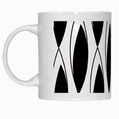 Black Minimalist Leaves White Mug by ConteMonfrey