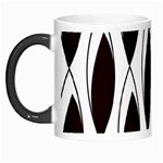 Black Minimalist Leaves Morph Mug Left