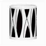 Black Minimalist Leaves Morph Mug Center