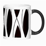 Black Minimalist Leaves Morph Mug Right