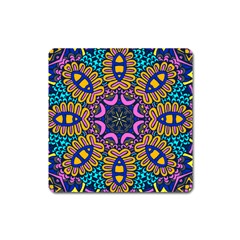 Mandala Fishes   Square Magnet by ConteMonfrey