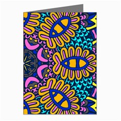 Mandala Fishes   Greeting Cards (pkg Of 8)