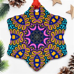 Mandala Fishes   Snowflake Ornament (two Sides) by ConteMonfrey