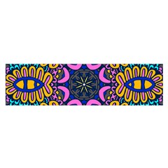 Mandala Fishes   Oblong Satin Scarf (16  X 60 ) by ConteMonfrey