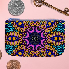 Mandala Fishes   Large Coin Purse