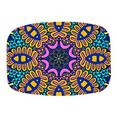 Mandala Fishes   Mini Square Pill Box