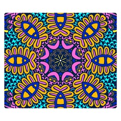 Mandala Fishes   Premium Plush Fleece Blanket (small)