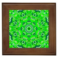 Mandala Flowers   Framed Tile