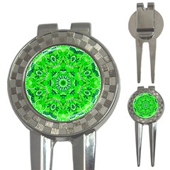 Mandala Flowers   3-in-1 Golf Divots