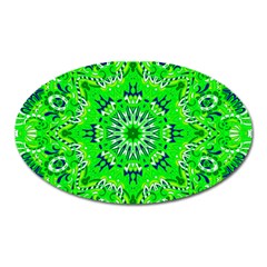 Mandala Flowers   Oval Magnet