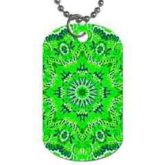 Mandala Flowers   Dog Tag (two Sides) by ConteMonfrey