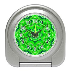 Mandala Flowers   Travel Alarm Clock