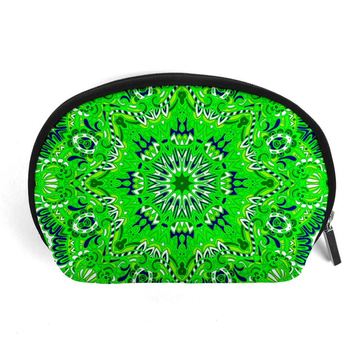 Mandala Flowers   Accessory Pouch (Large)