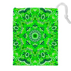 Mandala Flowers   Drawstring Pouch (5xl)