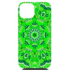 Mandala Flowers   Iphone 14 Black Uv Print Pc Hardshell Case