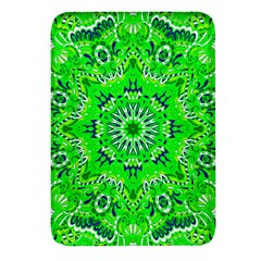 Mandala Flowers   Rectangular Glass Fridge Magnet (4 Pack)