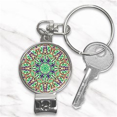 Cold Colors Mandala   Nail Clippers Key Chain by ConteMonfrey