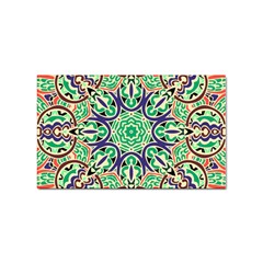 Cold Colors Mandala   Sticker (rectangular)