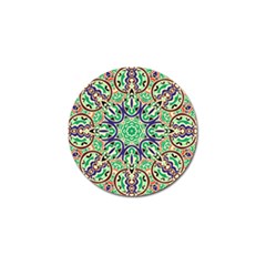 Cold Colors Mandala   Golf Ball Marker