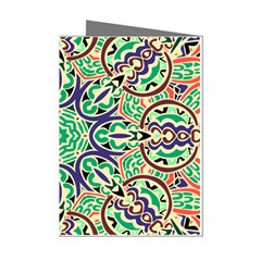 Cold Colors Mandala   Mini Greeting Cards (pkg Of 8)