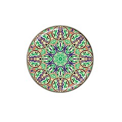 Cold Colors Mandala   Hat Clip Ball Marker (4 Pack)