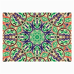 Cold Colors Mandala   Large Glasses Cloth (2 Sides) by ConteMonfrey