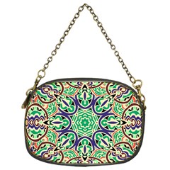 Cold Colors Mandala   Chain Purse (one Side)