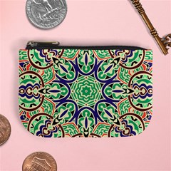 Cold Colors Mandala   Mini Coin Purse