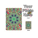 Cold Colors Mandala   Playing Cards 54 Designs (Mini) Front - Diamond2