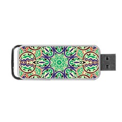 Cold Colors Mandala   Portable Usb Flash (one Side)