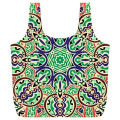 Cold Colors Mandala   Full Print Recycle Bag (xl) by ConteMonfrey