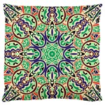 Cold Colors Mandala   Large Premium Plush Fleece Cushion Case (Two Sides) Front