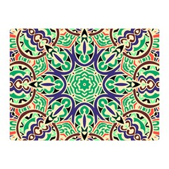 Cold Colors Mandala   Two Sides Premium Plush Fleece Blanket (mini)