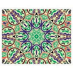 Cold Colors Mandala   Two Sides Premium Plush Fleece Blanket (teen Size)