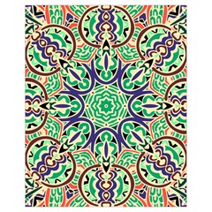 Cold Colors Mandala   Drawstring Bag (small)