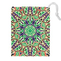 Cold Colors Mandala   Drawstring Pouch (4xl) by ConteMonfrey