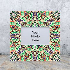 Cold Colors Mandala   White Box Photo Frame 4  X 6 