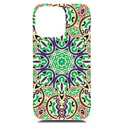 Cold Colors Mandala   Iphone 14 Pro Max Black Uv Print Pc Hardshell Case