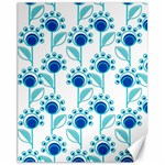 Blue Daisy Minimalist Leaves   Canvas 11  x 14  10.95 x13.48  Canvas - 1