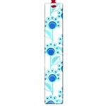 Blue Daisy Minimalist Leaves   Large Book Marks Front