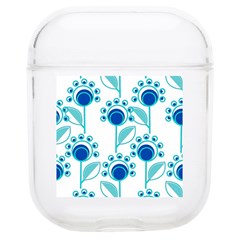 Blue Daisy Minimalist Leaves   Soft Tpu Airpods 1/2 Case