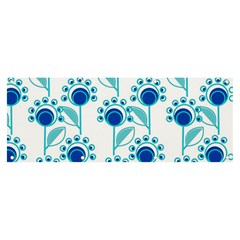 Blue Daisy Minimalist Leaves   Banner And Sign 8  X 3 