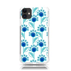 Blue Daisy Minimalist Leaves   Iphone 11 Tpu Uv Print Case