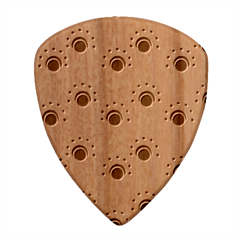 Blue Daisy Minimalist Leaves   Wood Guitar Pick (set Of 10)